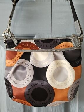 🔘 Coach "Est. 1941" Signature Circular Logo Crossbody Never Used with Cards